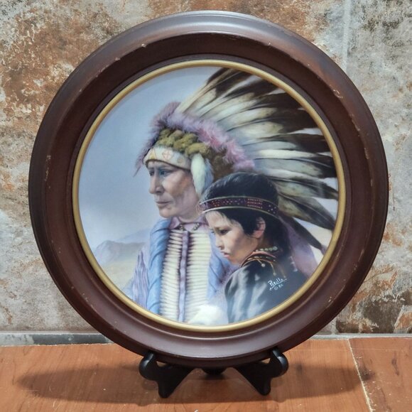 Vague Shadows The Sioux Nation Decorative Collector Plate by Perillo Forth Issue - Picture 13 of 13